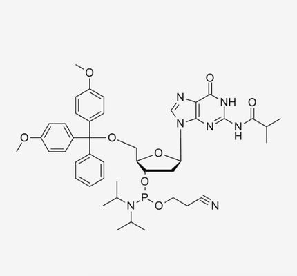 مخصص 2'-ديوكسي-5'-O--N2-Isobutyrylغوانوزين 3'-CE Nucleoside الفوسفوراميديت CAS 93183-15-4
