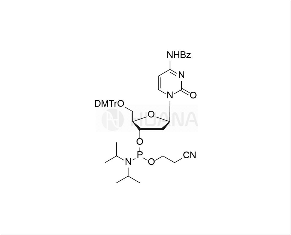 DMTr-dC ((Bz) 3'-CE-Phosphoramidite CAS:102212-98-6 توليف الأوليغونيوكليوتيدات DNA phosphoramidite dC ((Bz)