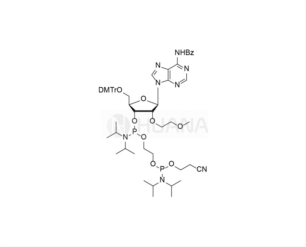 DMTr-2'-O-MOE-rA(Bz)-3'- ((2-cyanoethoxy) ((diisopropylamino) phosphoramidite) - ethyl-diisopropylphosphoramidite)