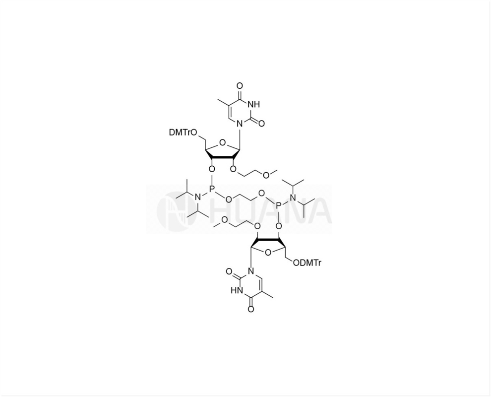 إيثان-1,2-دي ((5'-O-DMTr-2'-O-MOE-rT-3'-oxy) -bis ((diisopropylphosphoramidite)