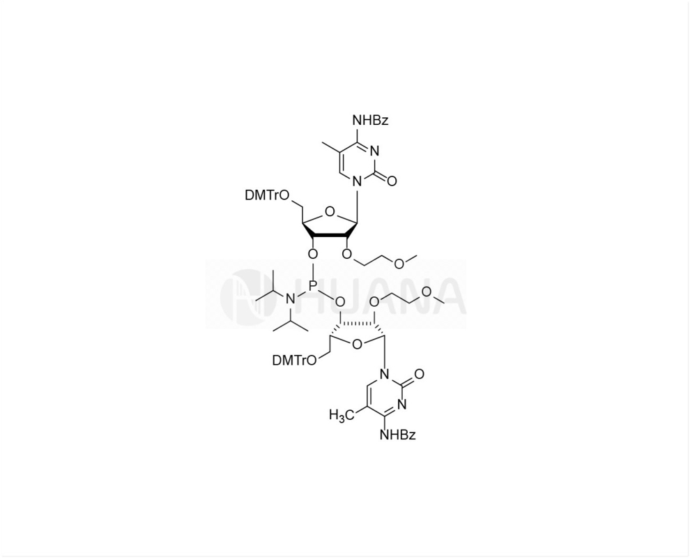 ثنائي (5'-O-DMTr-2'-O-MOE-5-Me-rC(Bz)-3'-oxy)-ثنائي إيزوبروبيل فوسفوراميديت