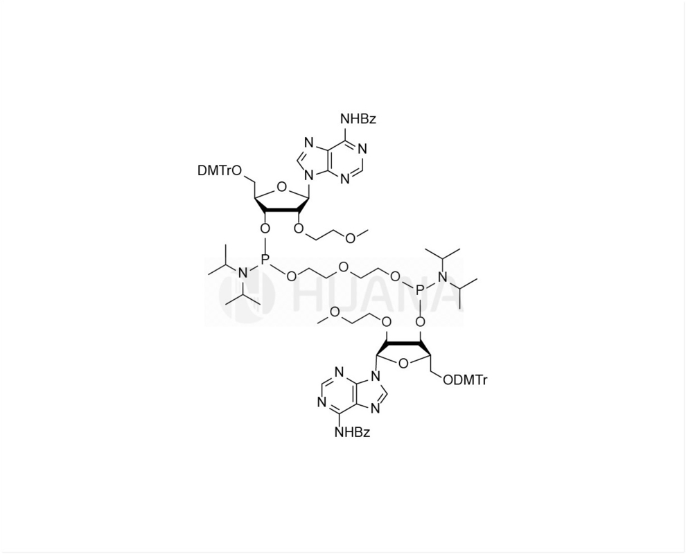 di ((5'-O-DMTr-2'-O-MOE-rA(Bz)-3'-oxy) - ((oxybis ((ethane-1,2-diyl)) - bis ((diisopropylphosphoramidite)